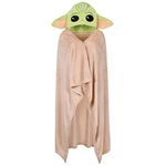 Baby Yoda Child Warm Green Beige Throw Blanket Wrapper One Size