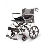 Ryder 1 Pro Manual, Mild Steel, Foldable, Compact, Travel Friendly, Light Weight, Attendant Driven Wheelchair From Karma Healthcare with Onsite Warranty & Lifetime Spare & Service Support