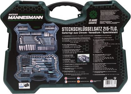 Mannesmann 215-Piece Socket Set – Comprehensive Tool Kit