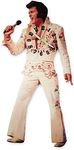 Elvis Clock Swinging Legs White Jumpsuit