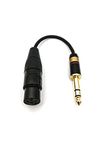 NewFantasia 6.35mm 1/4" Male to 4-pin XLR Female Balanced Headphone TRS Audio Adapter for 4-pin XLR Male Headphone Cable and Power Amplifier Monitors Speaker HiFi Equipment