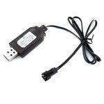 Battery Charger Cable USB Charging Cord 7.4V for LiPo Rechargeable Batteries Pack SM-2 Pin Plug Used on RC Toys Car TANK Trucks Trains Boat