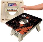 Titan Bags Airmail Go Cornhole Board - Traditional Foldable & Portable Cornhole Box Training Tool for Enhanced Practice for Indoor & Outdoor Bean Bag Toss Games