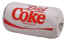 Mark Feldstein & Associates Coca Cola Diet Coke Can Classic Gray Embroidered Plush Throw Pillow, 13 in