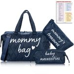 PeraBella Mommy Bag for Hospital, Mom Bag Diaper Bag Tote, Mommy Hospital Bag, Maternity Bag for Hospital, Baby Shower Momma Diaper Bag