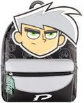 Concept One Danny Phantom Mini Backpack, Small Travel Bag for Men and Women, Adjustable Shoulder Straps, Black, 11 Inch, Black, 11 Inches, Danny Phantom Mini Backpack, Small Travel Bag for Men and