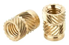 Turmberg3D - Threaded Insert M4 (Pack of 50) / M4 x 8.1 Brass Threaded Sockets / Melting Nut for Plastic Parts for 3D Printer Parts (M4 x 8.1)