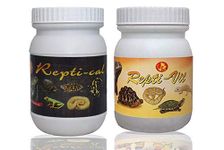 Pet Care International (PCI) Repti-Cal & Repti-VIT to Provide Essential Calcium, Vitamin & Nutrients for Healthy Reptile and Amphibians Healthcare (250grm)