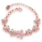 Shining Diva Fashion Charm Bracelet for Girls (Gold)(8306b)