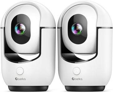 2K Pan/Tilt Security Camera, WiFi Indoor Camera for Home Security with AI Motion Detection, Baby/Pet Camera with Phone App, Color Night Vision, 2-Way Audio, 24/7, Siren, TF/Cloud Storage - 2 Pack