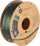 Polymaker Color Changeable Starlight Dark Green PLA 3D Printer Filament 1.75mm, Different Color by Light, Barely Visible Layer Lines - Starlight Aurora 1.75 PLA Metallic 1kg, Accuracy +/- 0.03mm