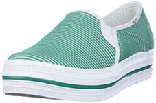 Keds Women's Triple Decker Ks Stripe Mesh Sneaker, Green, 8 M US