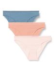 Tommy Hilfiger Women's 3P Bikini Teaberry/Iron Blue/Whimsy Pink L