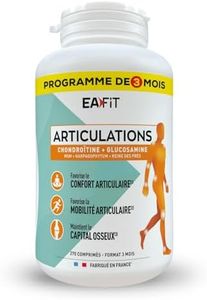 EAFIT ARTICULATIONS - Glucosamine, Chondroitine, Msm, Harpagophytum, Calcium, Cuivre - Confort, Mobilité, Capital Osseux - Format 3 MOIS - 270 comprimés