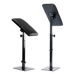 Tattoo Ergonomic Armrest Stand with Adjustable Height and Comfort Padding Heavy Duty Iron Legrest Fully Supply Professional Studio Armrest,For Salon Studio,Black