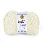 Lion Brand Yarn Company 202-098 Basic Stitch Anti Pilling Yarn, Ecru, One Skein