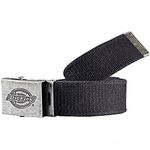 Dickies, Unisex, CANVAS BELT, BLACK, OS