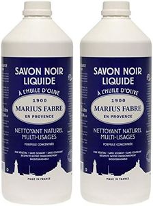 Marius Fabre - Savon noir liquide à l'huile d'olive - Nettoyant naturel universel - Lot de 2 bouteilles de 1 l