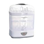 Chicco Natural Steam Sterilizer | 6 Bottles | Kills 99.9% Of Germs | Stay Sterilized upto 24hrs | 5 Min Fast Sterilization | Auto Switch Off | Portable & Travel Friendly