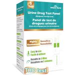 Easy@Home Marijuana Test Dip Card: THC Test Kit Quick Urine Drug Test Panel, 5 Pack Weed/Cannabis Screen Test Strips Highly Sensitive 50 ng/mL Cutoff -#EDOAP-114