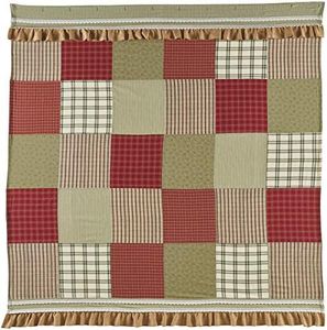 VHC Brands, Prairie Winds, Farmhouse, Bath Decor, Shower Curtain, 72x72, Green