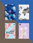 Macro Wanderlust Set of 4 Magnetic Bookmark (Gift for Readers | Christmas | Secret Santa Gift)