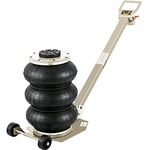 VEVOR Air Bag Jack 6600lbs Capacity Pneumatic Jack Quick Lift 3T, Heavy Duty, Car Repair Jacks and Floor Jacks, Folding Rod Fast Lifting, Triple Bag, with Two Wheels, Quick Car Lifting Jack, White