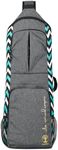 WARRIOR2 Yoga Mat Bags for Women & Men Fits 1/2'' Thick Mat, Travel Backpack with Holder, Large Pockets Accessories Water Bottles | Zipper Bag Carrier Zig Zag Turquoise