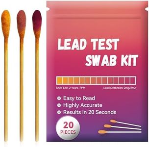 AAwipes Lead Test Kit (20 Pcs Lead Check Swabs) Results in 20-Seconds by Using Water Only, No White Vinegar Required. Lead Test Strips for Home, Paints, Dishes, Toys, Metal, Ceramics, Wood (LSB20)