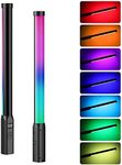 Ulanzi VL119 Handheld Light Wand, 360° RGB LED Video for Photography, 2600mAh Rechargeable Tube Shooting, 2500-9000K Dimmable Camera with LCD