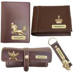 Gift For Special Leather customised Wallet for Men - Customized Wallet Combo for Men - Customized Wallets - Personalised Gift for Brother - Birthday Gift for Husband - Brown Colour