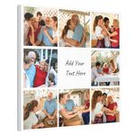 Create Your Personalised 8-Image Photo Collage- Personalized Canvas Prints with Multiple Photos