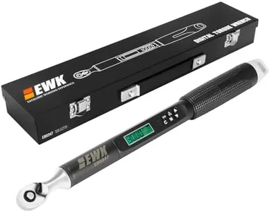 EWK 1/4" Drive Digital Angle Torque Wrench 1.1-22.1 ft-lbs (1.5-30 Nm), with LED Display & Buzzer, for Bicycles and Precision Machinery