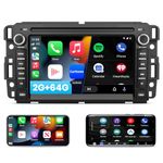 Android 13 [2G+64G] Car Radio for GMC Sierra Yukon Chevrolet Buick Chevy Silverado,7 Inch Touch Screen Stereo with GPS WiFi SWC Wireless Apple CarPlay Android Auto