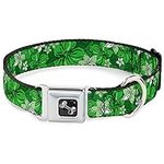 Buckle-Down Hibiscus Collage Green 