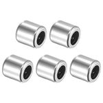 sourcing map HK0509 Needle Roller Bearings 5mm Bore 9mm OD 9mm Width Chrome Steel Open End 5pcs