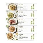 Press Healthfoods, Ready Meal Bundle, 5 High Protein Plant-Based Meals, Low Fat and High Fibre Meal Options, Micvac Technology, 100% Natural Ingredients, Vegan, Recyclable Packaging