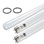 eco-filtration Phillips T8 UV Lamps Replacement Bulbs and Quartz Bundle 55 WATT T8 Lamp KOI Fish Pond Tank