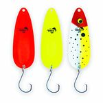 ETIC Toronto Wobbler Fishing Spoons Kit 100% Brass - 3” | ½oz | Fishing Lures for Trout Salmon Pike Walleye Bass and More (3pcs)