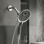 Delta Faucet 2-in-1 Showerhead with Handshower I 10 Year Warranty I In2ition 4-Spray Setting Overhead and Handheld Shower I Rain Dual Shower head for Bathroom with 1.5 meter Hose I Chrome - 58467