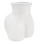 Leonardo Collection Large White Bum Bottom Vase Human Body Vase Ceramic Body Vase Female Form Large Butt Plant Pot Lady Butt Vase Woman Planter Pot Decorative Art Sculpture (White)