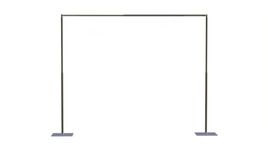 vivStruct Adjustable Heavy Duty Portable Pipe and Drape Backdrop Kit Quick Set Up Without Tools for Wedding&Party&Event&Photography&Show&Display (10FT x 10 FT No Drape)