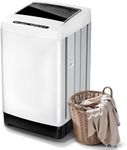 Alpha Voltage Portable Washing Machine, 20LBS Capacity Full-Automatic Washing Machine with 8 Programs 10 Water Levels & Drain Pump, Portable Washer for Apartment, Home, Dorms, RV