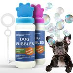 2x Toys for Dog Bubbles PEANUT BUTTER and BEEF Blowing Bubbles for Dogs Safe SCENTED OIL Interactive Dog Toys for Boredom Puppy Toys Large Dogs Outdoor Assorted (240ml (Pack of 2), Peanut Butter)