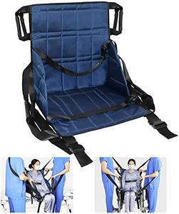 LOSCHEN]Shoulder Strap Lift Chair Stair Slide Board, Transfer Belts with 4 handles for Lifting Elderly, Disabled, Go Downstairs Easily, Adjustable Strap,Withstands 220bls(Navy Blue)