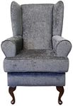 EURODIVANI Orthopaedic high seat chair 21 inch seat height in Charcoal colour, Firm and comfortable, ideal for the disabled or recovering from an operation or accident