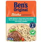 BEN'S ORIGINAL BISTRO EXPRESS Long Grain and Wild Rice Fine Herbs Side Dish, 250g Pouch