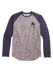 Burton Men's Standard Roadie Base Layer Tech T-Shirt, Elderberry Spatter/Violet Halo, Medium