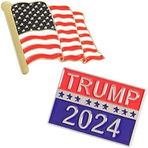 Trump 2024 Pin - Trump for President 2024 Enamel Lapel Pin - President Trump Gift, Metal, no gemstone