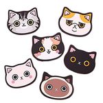 Cat Cup Silicone Coaster Mug - Rubber Mat for Wine, Glass, Tea- Best Housewarming Beverage, Drink, Beer- Home House Kitchen Decor - Wedding Registry Gift Idea (Black)